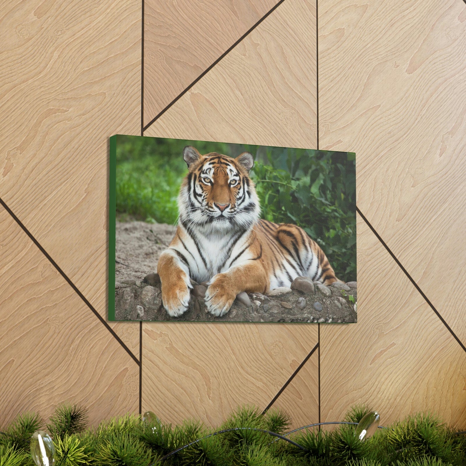 Scripture Walls Majestic Siberian Tiger Art Majestic Siberian Tiger Print Animal Wall Art Wildlife Canvas Prints Wall Art Ready to Hang Unframed-Express Your Love Gifts