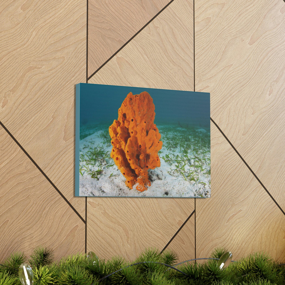 Scripture Walls Majestic Sponge Art Majestic Sponge Print Animal Wall Art Wildlife Canvas Prints Wall Art Ready to Hang Unframed-Express Your Love Gifts