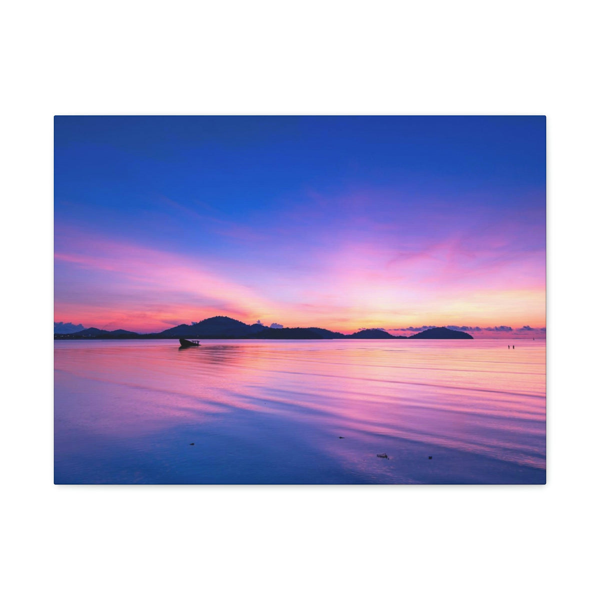 Majestic Sunset Over the Sea Scene Beautiful Engaging and Impressive Beauty Nature Scene Reflection in the Tropical Sea Wall Art Ready to Hang Unframed-Express Your Love Gifts