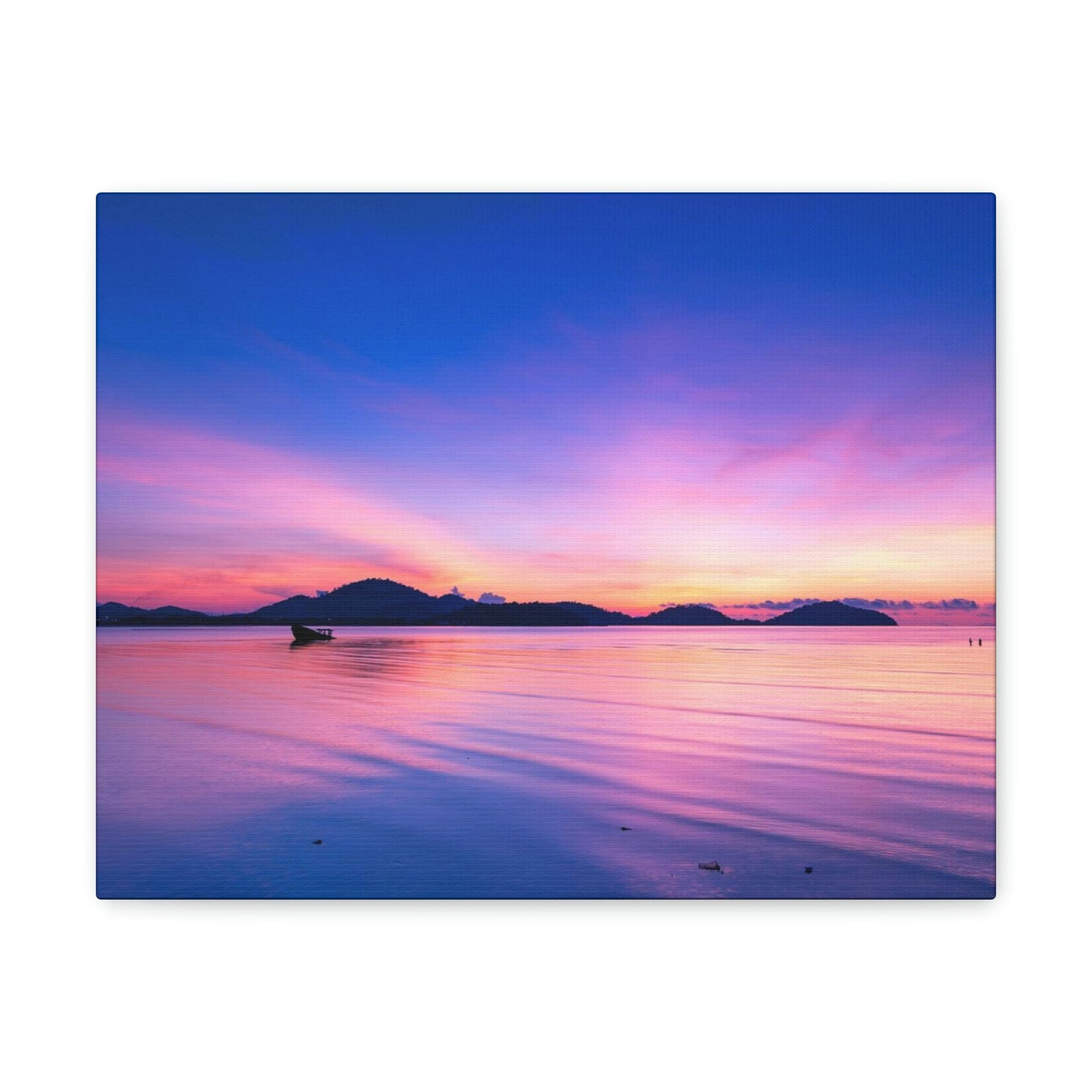 Majestic Sunset Over the Sea Scene Beautiful Engaging and Impressive Beauty Nature Scene Reflection in the Tropical Sea Wall Art Ready to Hang Unframed-Express Your Love Gifts