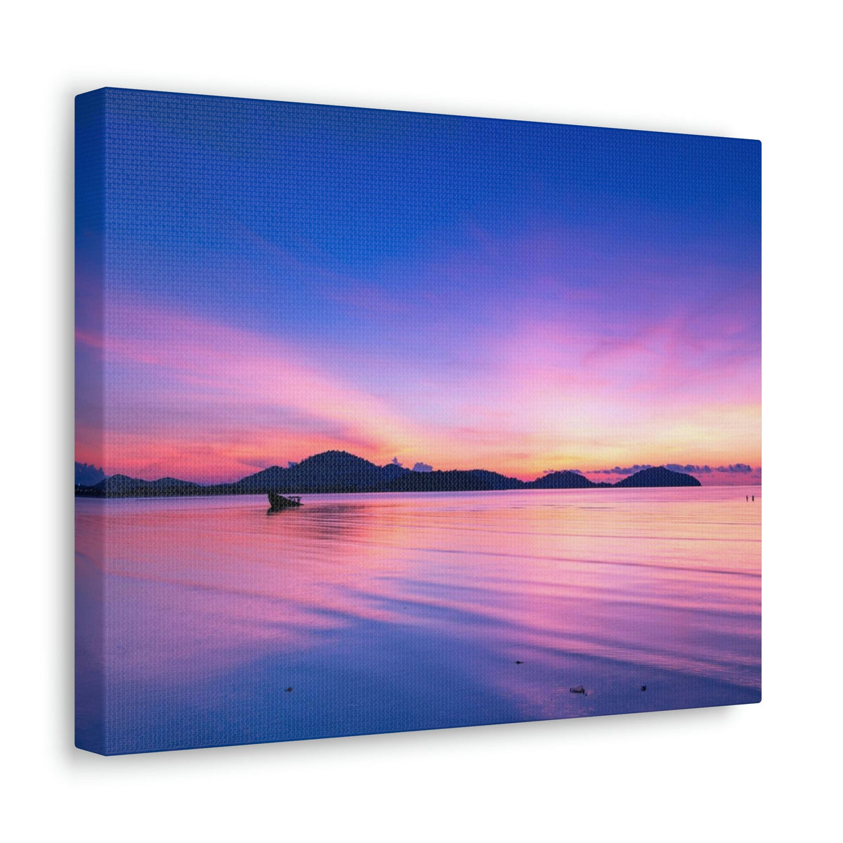 Majestic Sunset Over the Sea Scene Beautiful Engaging and Impressive Beauty Nature Scene Reflection in the Tropical Sea Wall Art Ready to Hang Unframed-Express Your Love Gifts