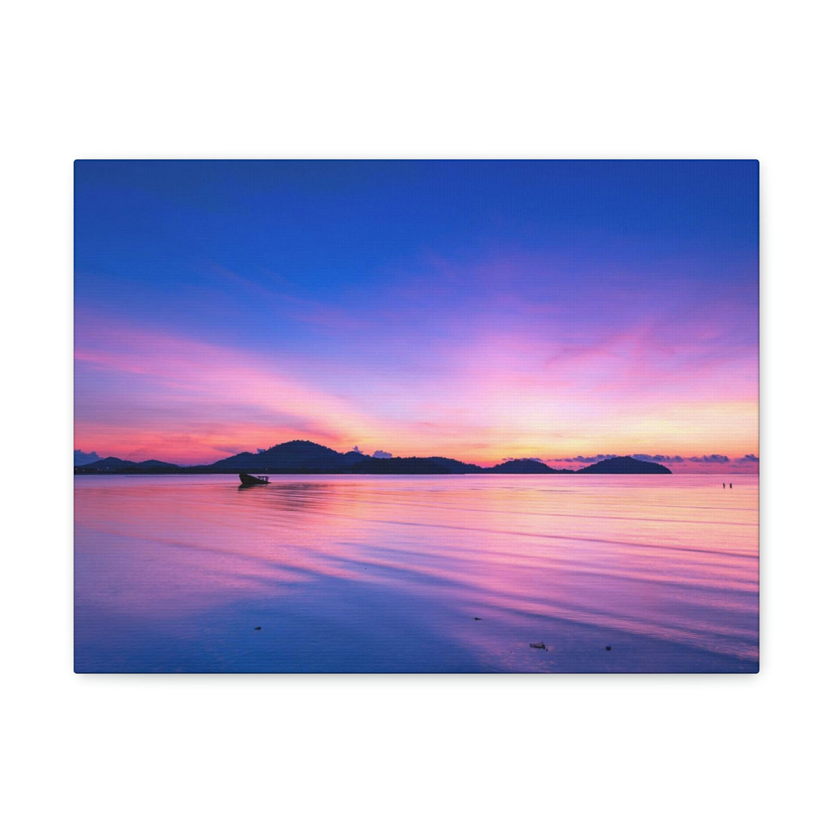 Majestic Sunset Over the Sea Scene Beautiful Engaging and Impressive Beauty Nature Scene Reflection in the Tropical Sea Wall Art Ready to Hang Unframed-Express Your Love Gifts