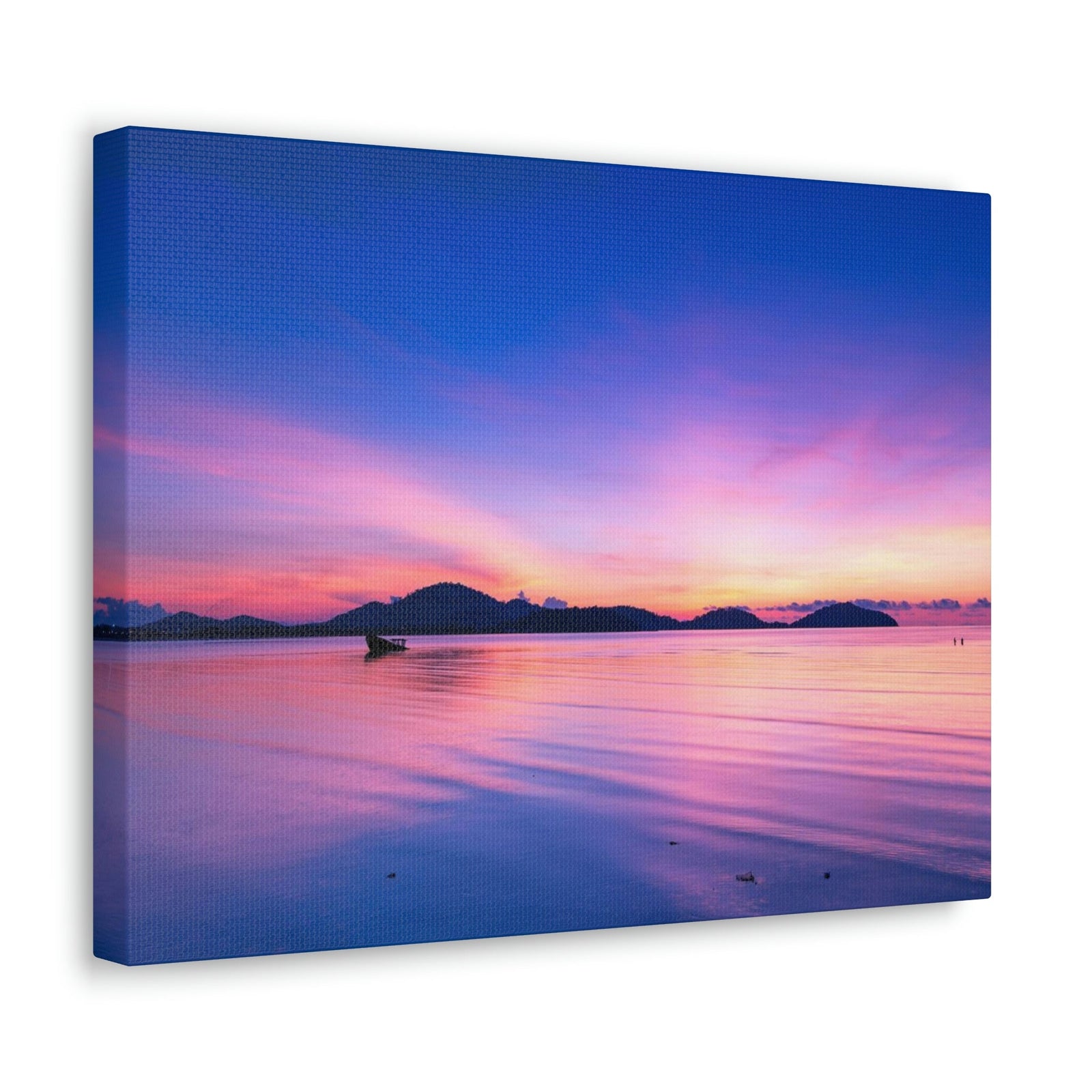 Majestic Sunset Over the Sea Scene Beautiful Engaging and Impressive Beauty Nature Scene Reflection in the Tropical Sea Wall Art Ready to Hang Unframed-Express Your Love Gifts
