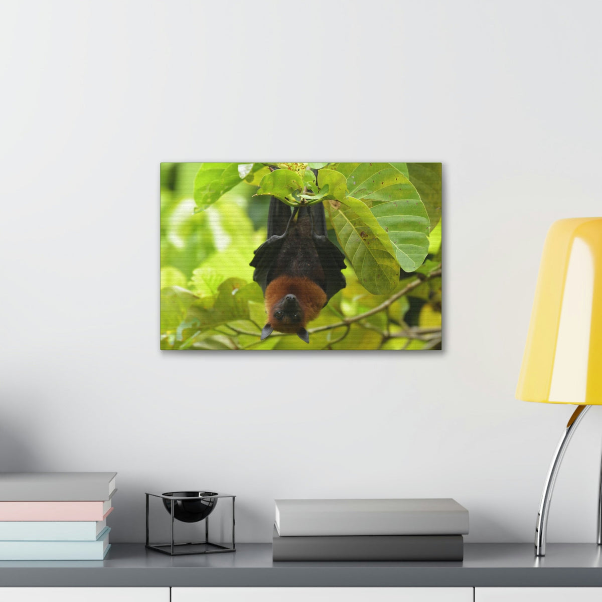 Scripture Walls Majestic Vampire Bat Art Majestic Vampire Bat Print Animal Wall Art Wildlife Canvas Prints Wall Art Ready to Hang Unframed-Express Your Love Gifts