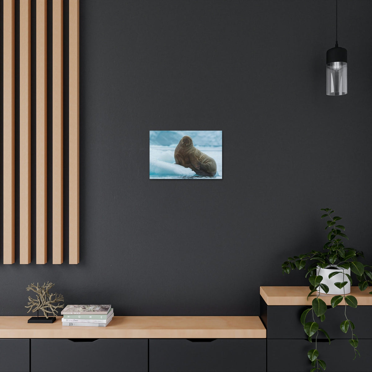 Scripture Walls Majestic Walrus Art Majestic Walrus Print Animal Wall Art Wildlife Canvas Prints Wall Art Ready to Hang Unframed-Express Your Love Gifts