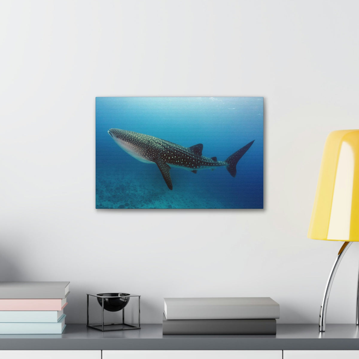 Scripture Walls Majestic Whale Shark Art Majestic Whale Shark Print Animal Wall Art Wildlife Canvas Prints Wall Art Ready to Hang Unframed-Express Your Love Gifts