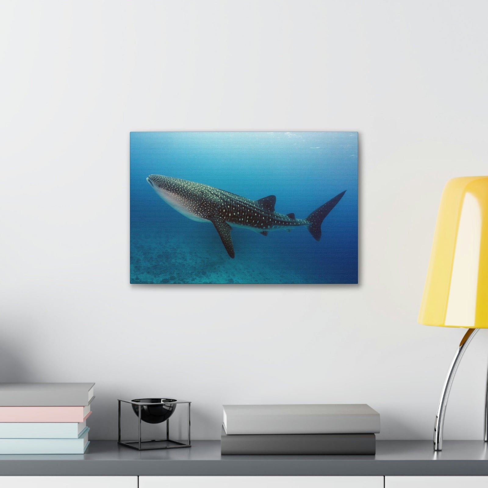 Scripture Walls Majestic Whale Shark Art Majestic Whale Shark Print Animal Wall Art Wildlife Canvas Prints Wall Art Ready to Hang Unframed-Express Your Love Gifts