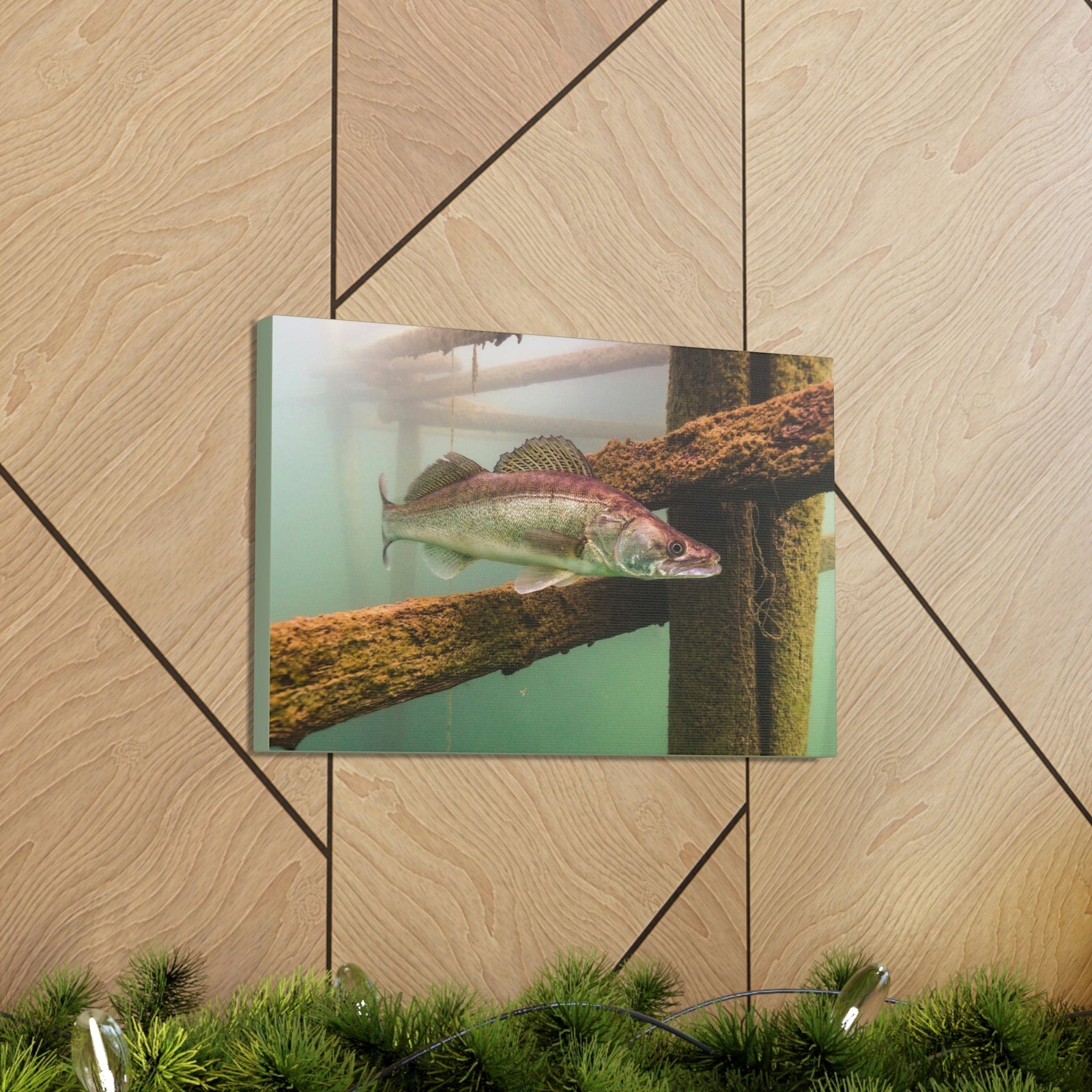 Scripture Walls Majestic Zander Art Majestic Zander Print Animal Wall Art Wildlife Canvas Prints Wall Art Ready to Hang Unframed-Express Your Love Gifts