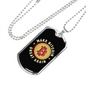 Make Bitcoin Great Again Crypto Necklace Stainless Steel or 18k Gold Dog Tag 24" Chain-Express Your Love Gifts