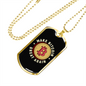 Make Bitcoin Great Again Crypto Necklace Stainless Steel or 18k Gold Dog Tag 24" Chain-Express Your Love Gifts
