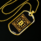 Make Bitcoin Great Again Crypto Necklace Stainless Steel or 18k Gold Dog Tag 24" Chain-Express Your Love Gifts