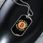 Make Bitcoin Great Again Crypto Necklace Stainless Steel or 18k Gold Dog Tag 24" Chain-Express Your Love Gifts
