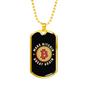 Make Bitcoin Great Again Crypto Necklace Stainless Steel or 18k Gold Dog Tag 24" Chain-Express Your Love Gifts