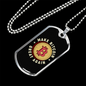 Make Bitcoin Great Again Crypto Necklace Stainless Steel or 18k Gold Dog Tag 24" Chain-Express Your Love Gifts