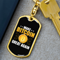 Make Bitcoin Great Crypto Keychain Stainless Steel or 18k Gold Dog Tag Keyring-Express Your Love Gifts