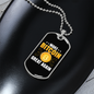 Make Bitcoin Great Crypto Necklace Stainless Steel or 18k Gold Dog Tag 24" Chain-Express Your Love Gifts