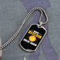 Make Bitcoin Great Crypto Necklace Stainless Steel or 18k Gold Dog Tag 24" Chain-Express Your Love Gifts