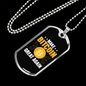 Make Bitcoin Great Crypto Necklace Stainless Steel or 18k Gold Dog Tag 24" Chain-Express Your Love Gifts