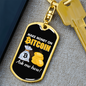 Make Money on Bitcoin Crypto Keychain Stainless Steel or 18k Gold Dog Tag Keyring-Express Your Love Gifts