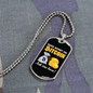 Make Money on Bitcoin Crypto Necklace Stainless Steel or 18k Gold Dog Tag 24" Chain-Express Your Love Gifts