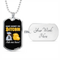 Make Money on Bitcoin Crypto Necklace Stainless Steel or 18k Gold Dog Tag 24" Chain-Express Your Love Gifts
