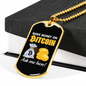 Make Money on Bitcoin Crypto Necklace Stainless Steel or 18k Gold Dog Tag 24" Chain-Express Your Love Gifts