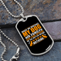 Make No Mistake Necklace Stainless Steel or 18k Gold Dog Tag 24" Chain-Express Your Love Gifts