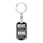Make Racism Wrong Again Dog Tag Pendant Keychain Stainless Steel or 18k Gold-Express Your Love Gifts