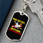 Make This Fast Bitcoin Crypto Keychain Stainless Steel or 18k Gold Dog Tag Keyring-Express Your Love Gifts