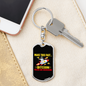 Make This Fast Bitcoin Crypto Keychain Stainless Steel or 18k Gold Dog Tag Keyring-Express Your Love Gifts