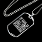 Make Your Plans Big Christian Necklace Stainless Steel or 18k Gold Dog Tag 24" Chain-Express Your Love Gifts