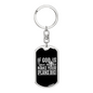 Make Your Plans Big Keychain Stainless Steel or 18k Gold Dog Tag Keyring-Express Your Love Gifts