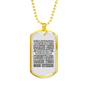 Makes Men Good Christians Christian Necklace Stainless Steel or 18k Gold Dog Tag 24" Chain-Express Your Love Gifts