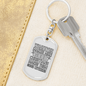 Makes Men Good Christians Keychain Stainless Steel or 18k Gold Dog Tag Keyring-Express Your Love Gifts