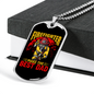 Makes The Best Dad Firefighter Gift Stainless Steel or 18k Gold Dog Tag 24" Chain-Express Your Love Gifts