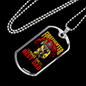 Makes The Best Dad Firefighter Gift Stainless Steel or 18k Gold Dog Tag 24" Chain-Express Your Love Gifts
