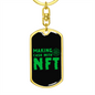 Making Cash With NFT Crypto Keychain Stainless Steel or 18k Gold Dog Tag Keyring-Express Your Love Gifts