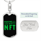 Making Cash With NFT Crypto Keychain Stainless Steel or 18k Gold Dog Tag Keyring-Express Your Love Gifts