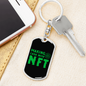 Making Cash With NFT Crypto Keychain Stainless Steel or 18k Gold Dog Tag Keyring-Express Your Love Gifts