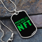 Making Cash With NFT Crypto Necklace Stainless Steel or 18k Gold Dog Tag 24" Chain-Express Your Love Gifts