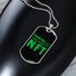 Making Cash With NFT Crypto Necklace Stainless Steel or 18k Gold Dog Tag 24" Chain-Express Your Love Gifts