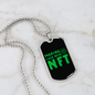 Making Cash With NFT Crypto Necklace Stainless Steel or 18k Gold Dog Tag 24" Chain-Express Your Love Gifts