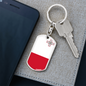 Malta Flag Swivel Keychain Dog Tag Stainless Steel or 18k Gold-Express Your Love Gifts