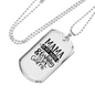 Mama Is My Name & Fishing Is My Game Necklace Stainless Steel or 18k Gold Dog Tag 24" Chain-Express Your Love Gifts