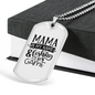 Mama Is My Name & Fishing Is My Game Necklace Stainless Steel or 18k Gold Dog Tag 24" Chain-Express Your Love Gifts