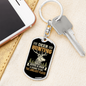 Man Deer Hunter'S Keychain Gift Stainless Steel or 18k Gold Dog Tag Keyring-Express Your Love Gifts