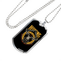 Man Hunting Employment Necklace Stainless Steel or 18k Gold Dog Tag 24" Chain-Express Your Love Gifts