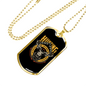 Man Hunting Employment Necklace Stainless Steel or 18k Gold Dog Tag 24" Chain-Express Your Love Gifts