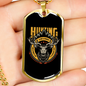 Man Hunting Employment Necklace Stainless Steel or 18k Gold Dog Tag 24" Chain-Express Your Love Gifts