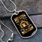 Man's Best Friend Brown Necklace Stainless Steel or 18k Gold Dog Tag 24" Chain-Express Your Love Gifts